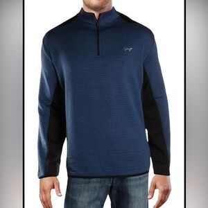 Greg Norman Attack life Mens Colorblock Long Sleeves 1/4 Zip Pullover Small NWT